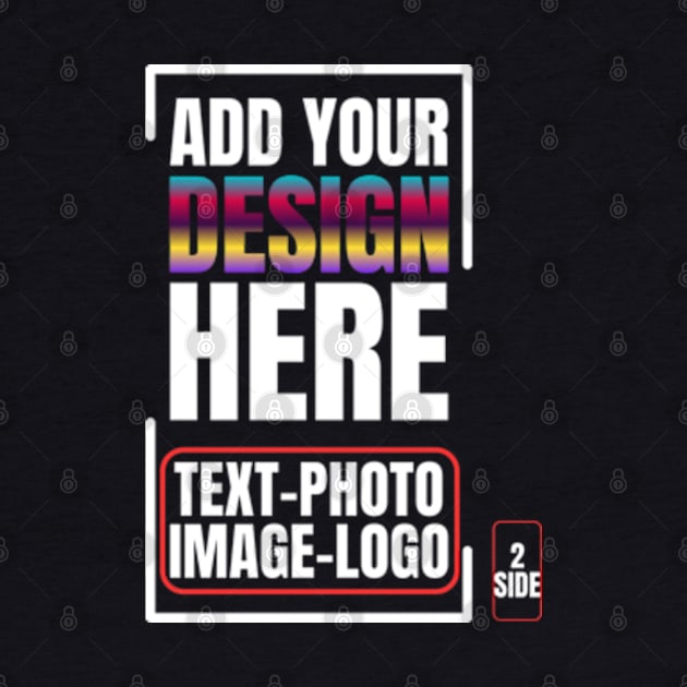 Custom T Shirt for Men Women Add Your Text Front & Back Side by Shopinno Shirts